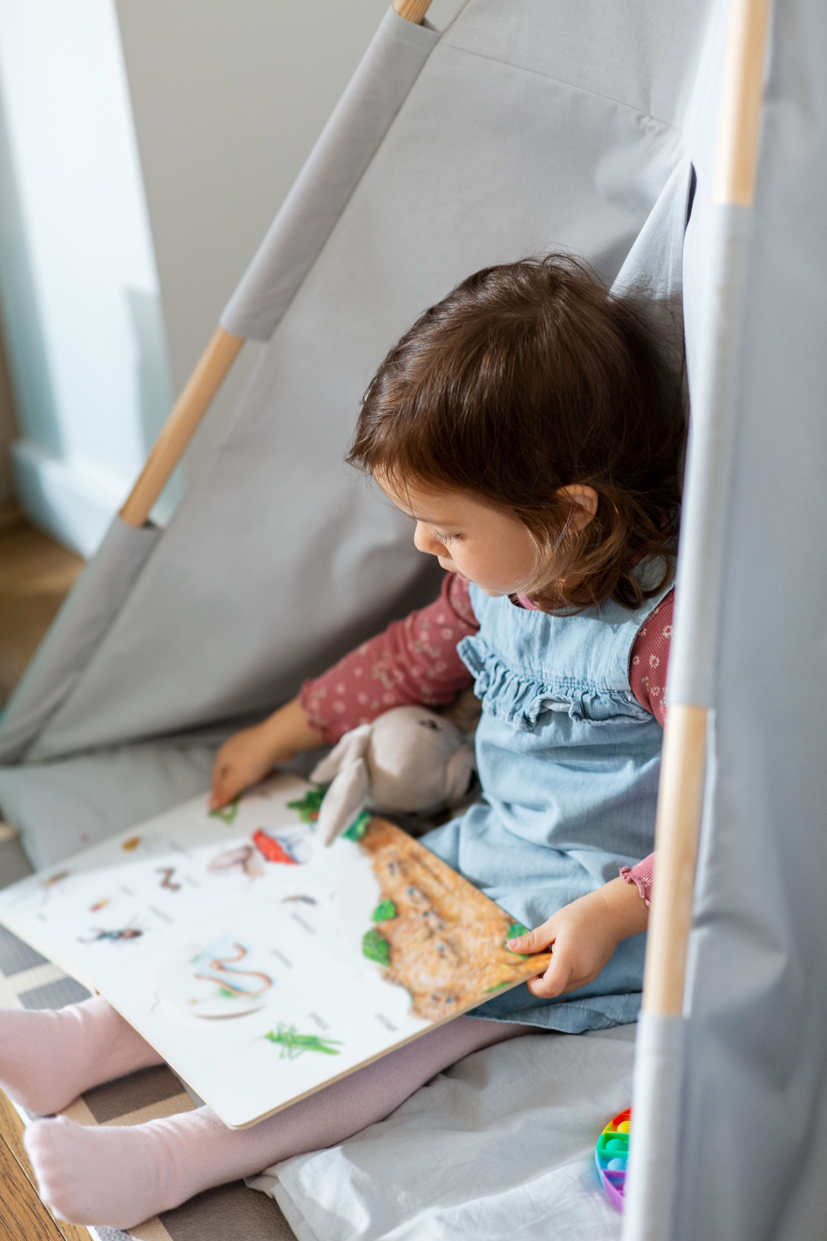 Reading in the cozy corner