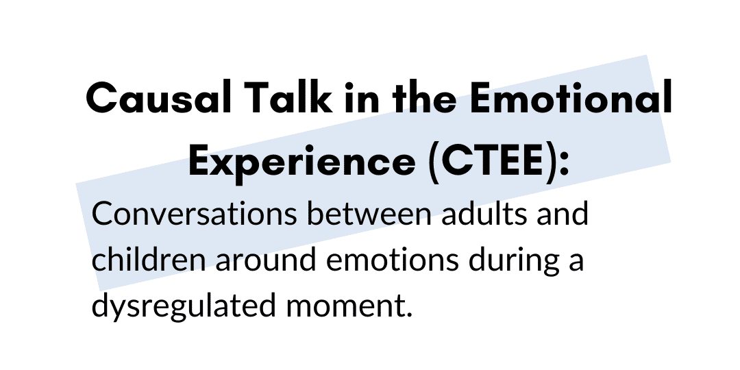 What is Causal Talk in the Emotional Experience (CTEE)?