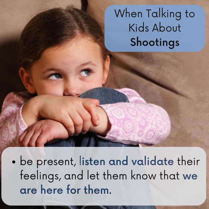 how to talk to kids about shootings