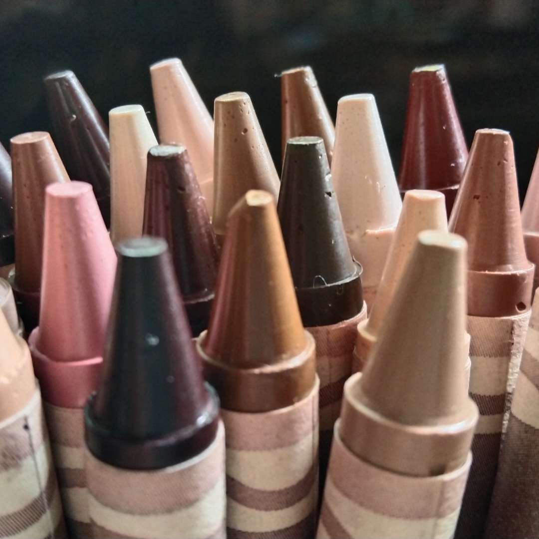 Skin tone crayons